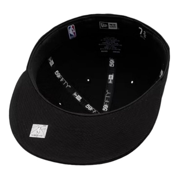 New Era Chicago Bulls Core Rose 59FIFTY Fitted Hat Cap Black - Picture 7 of 7